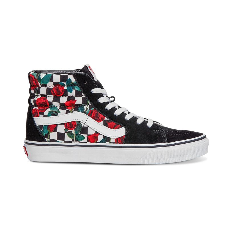 Altos Vans Checkerboard Sk8 Hombre Rosas | Mexico-MAK082513