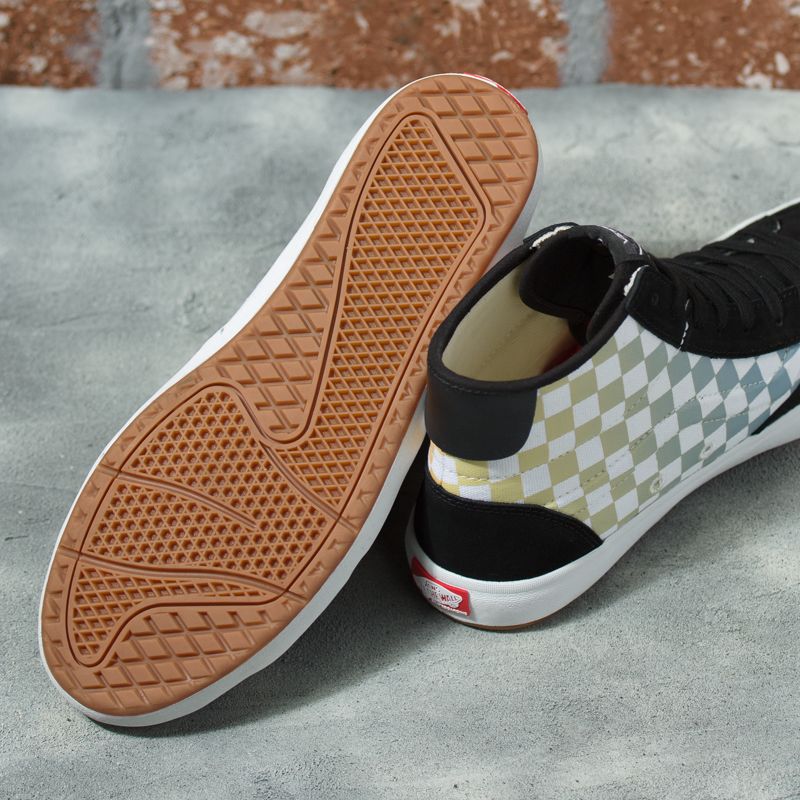 Altos Vans Checkerboard The Lizzie Hombre Negros Multicolor | Mexico-PSK835907