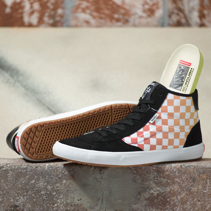 Altos Vans Checkerboard The Lizzie Hombre Negros Multicolor | Mexico-PSK835907