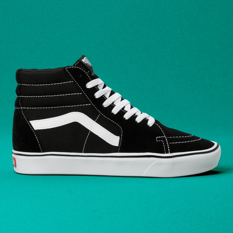 Altos Vans ComfyCush Sk8 Hombre Negros Blancos | Mexico-QFA075321