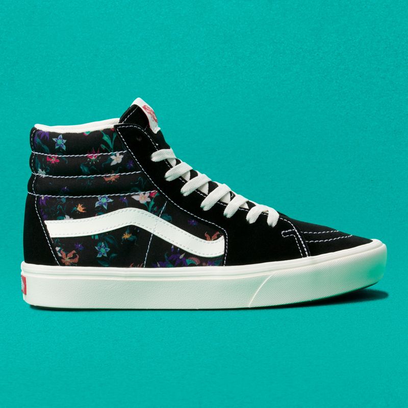 Altos Vans ComfyCush Sk8 Mujer Negros | Mexico-XEM014286