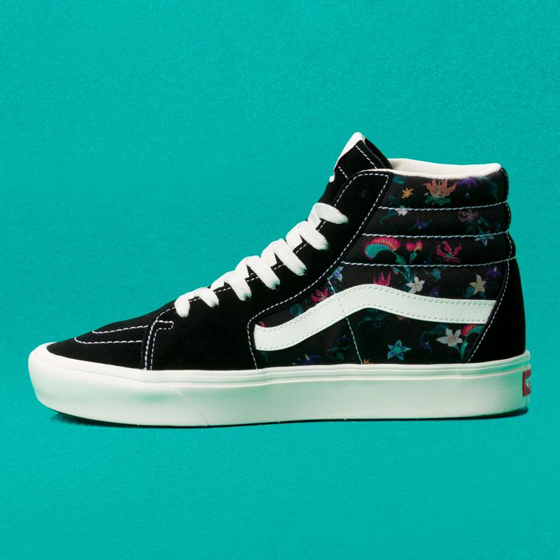 Altos Vans ComfyCush Sk8 Mujer Negros | Mexico-XEM014286