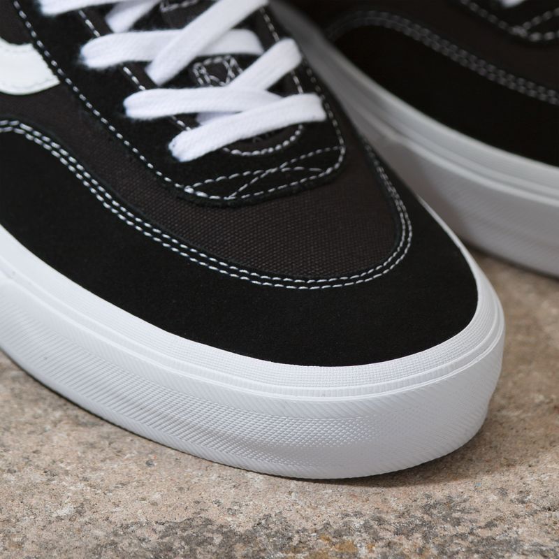 Altos Vans Crockett Hombre Negros Blancos | Mexico-GBH569348