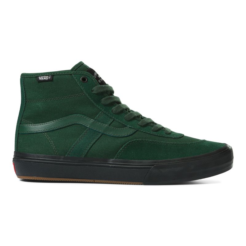 Altos Vans Crockett Hombre Verdes Oscuro Negros | Mexico-CQB841297