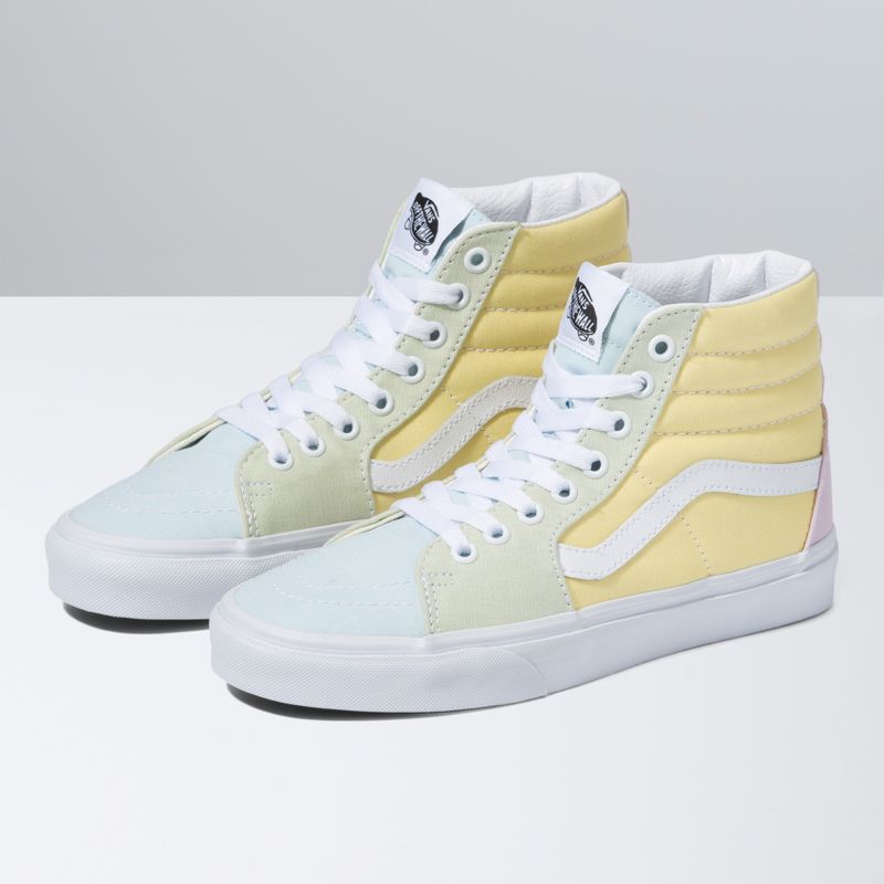 Altos Vans Pastel Block Sk8 Mujer Multicolor Blancos | Mexico-JNU243058