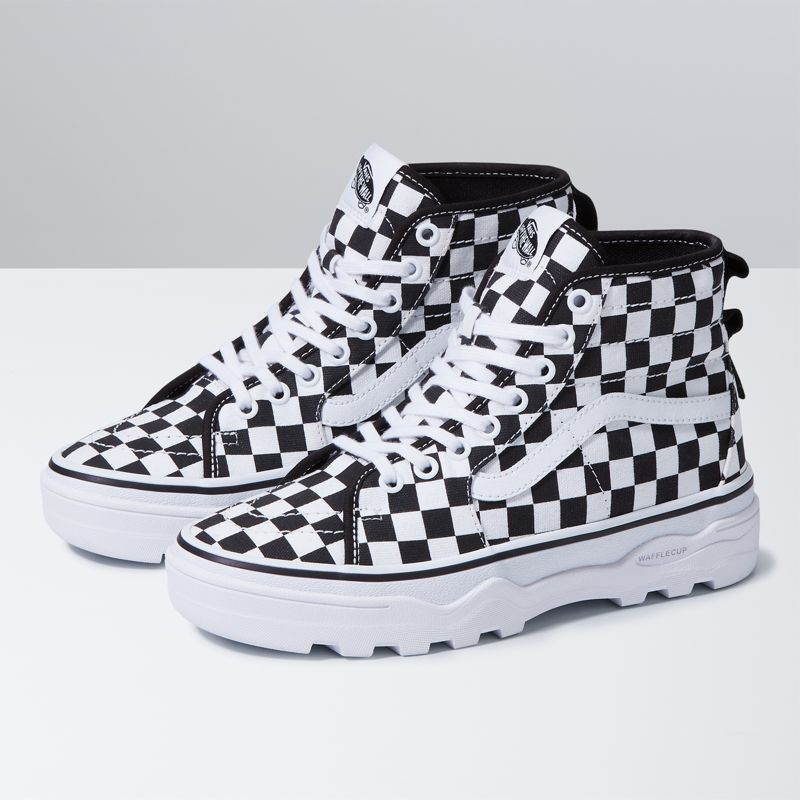 Altos Vans Sentry Sk8-Hi WC Hombre Negros Blancos | Mexico-EVF251870