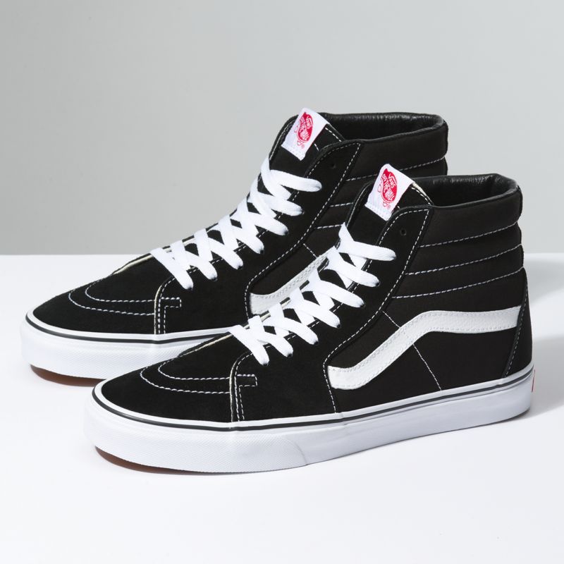 Altos Vans Sk8-Hi Anchos Mujer Negros Blancos | Mexico-QOG327014