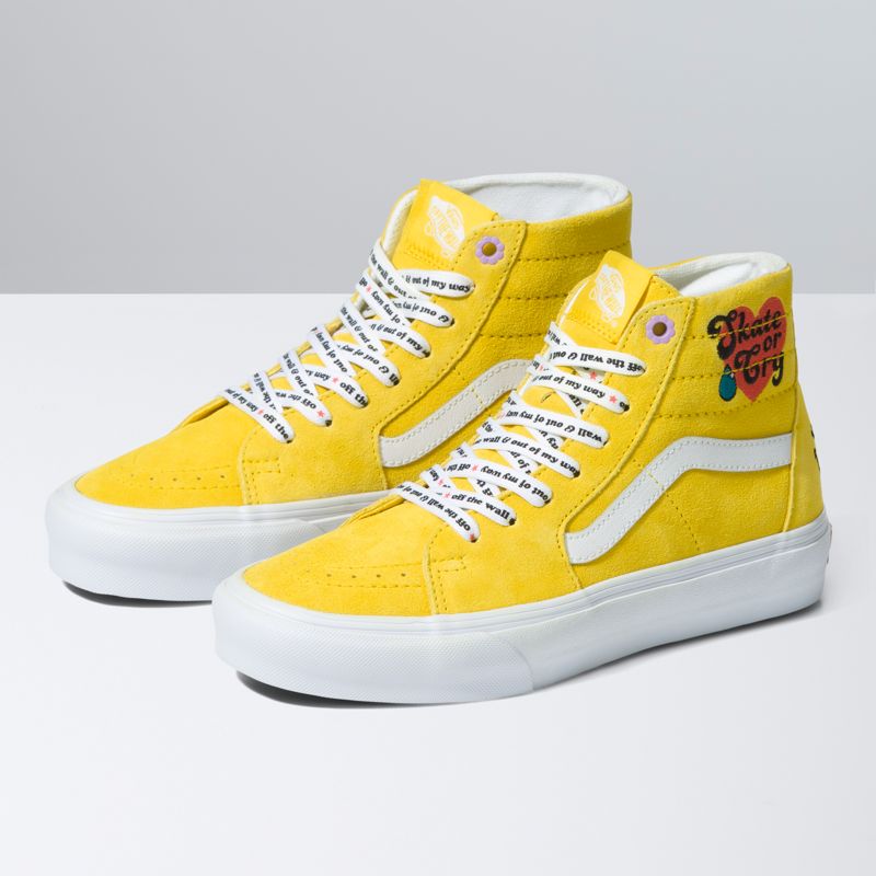 Altos Vans Sk8-Hi Tapered Hombre Amarillos | Mexico-LRJ340257