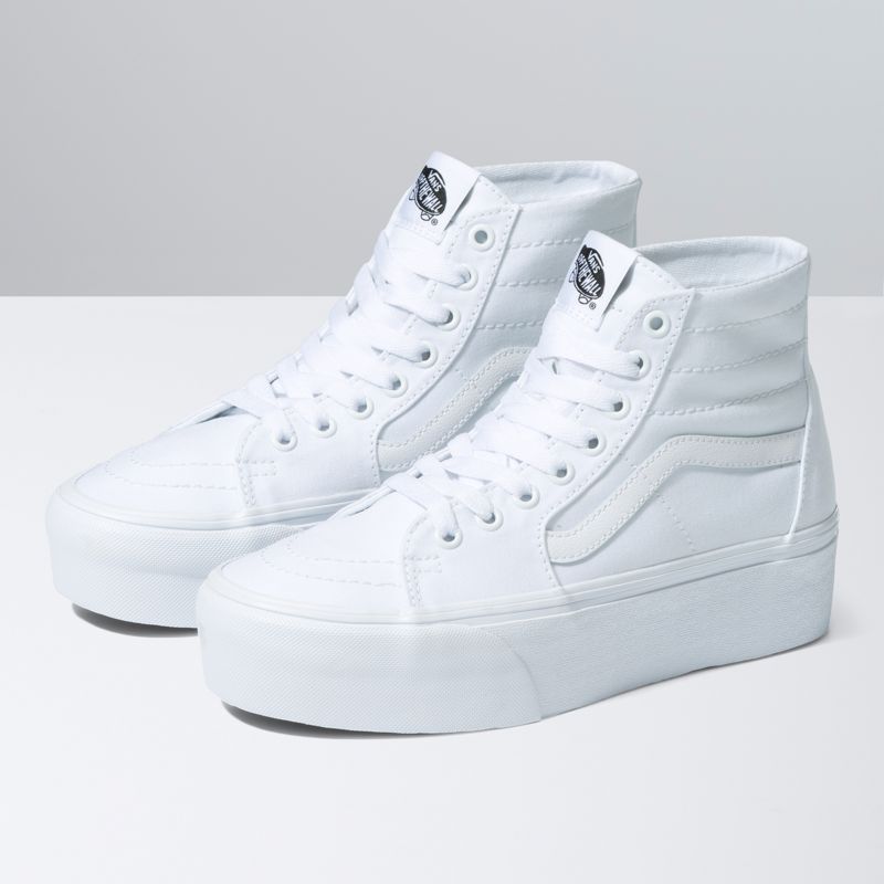 Altos Vans Sk8-Hi Tapered Stackform Hombre Blancos | Mexico-KWV970436