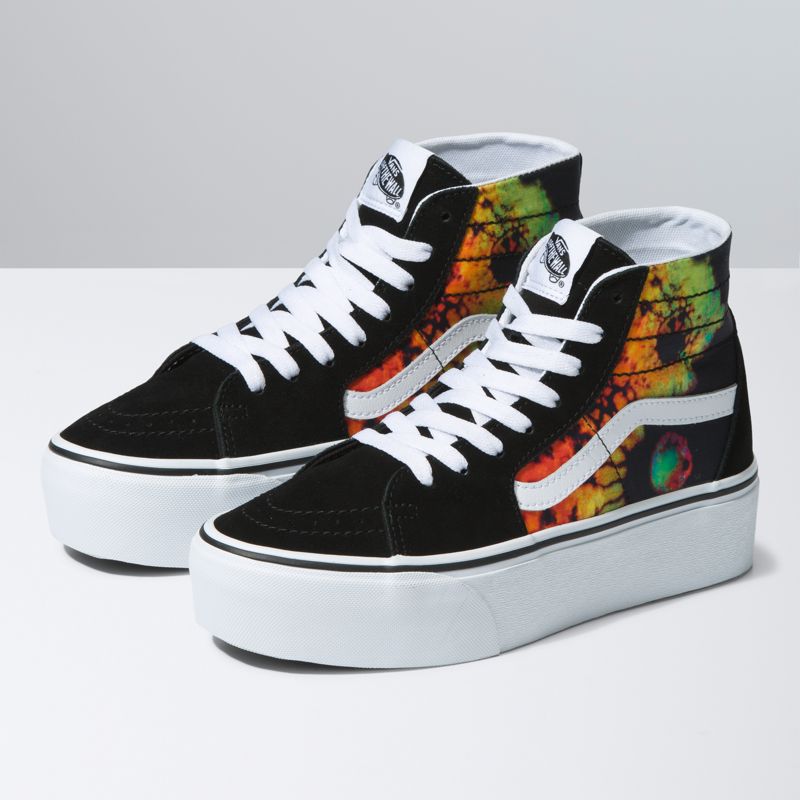 Altos Vans Sk8-Hi Tapered Stackform Mujer Negros Multicolor | Mexico-BLZ102695