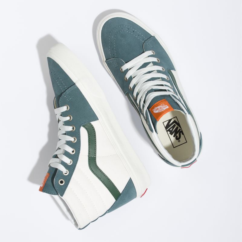 Altos Vans Sk8 Hombre Azules Verdes | Mexico-EQI621084