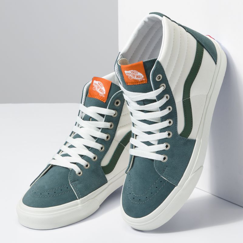 Altos Vans Sk8 Hombre Azules Verdes | Mexico-EQI621084