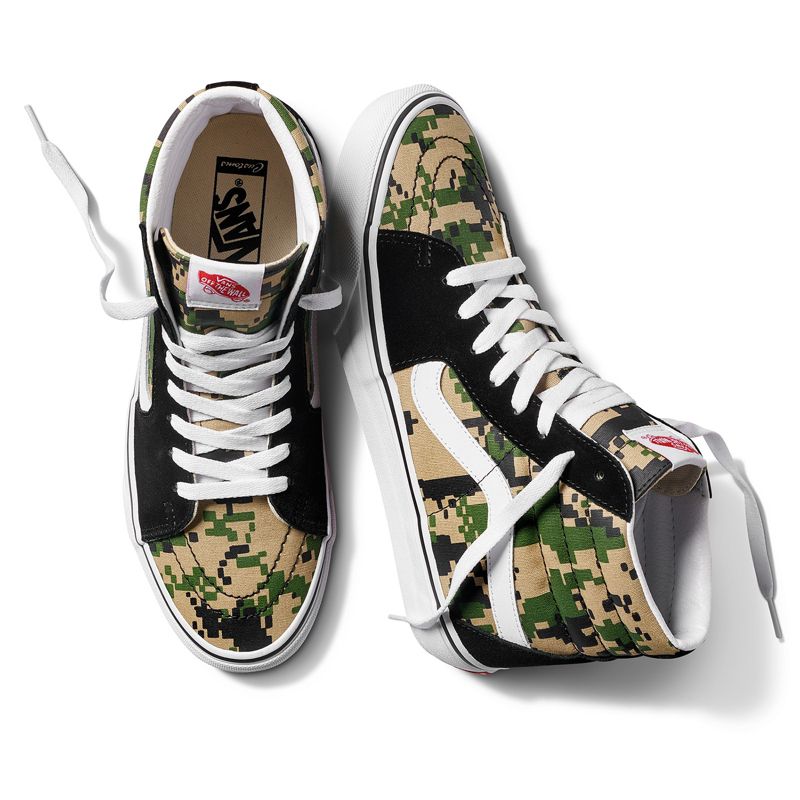 Altos Vans Sk8 Hombre Camuflados | Mexico-OEI395786