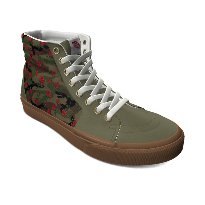 Altos Vans Sk8 Hombre Camuflados Rosas | Mexico-WCX602531