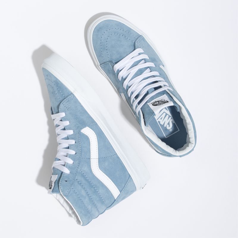 Altos Vans Sk8 Hombre Grises Azules | Mexico-GXZ035927