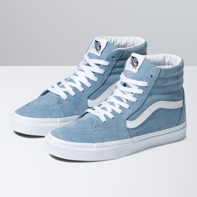 Altos Vans Sk8 Hombre Grises Azules | Mexico-GXZ035927