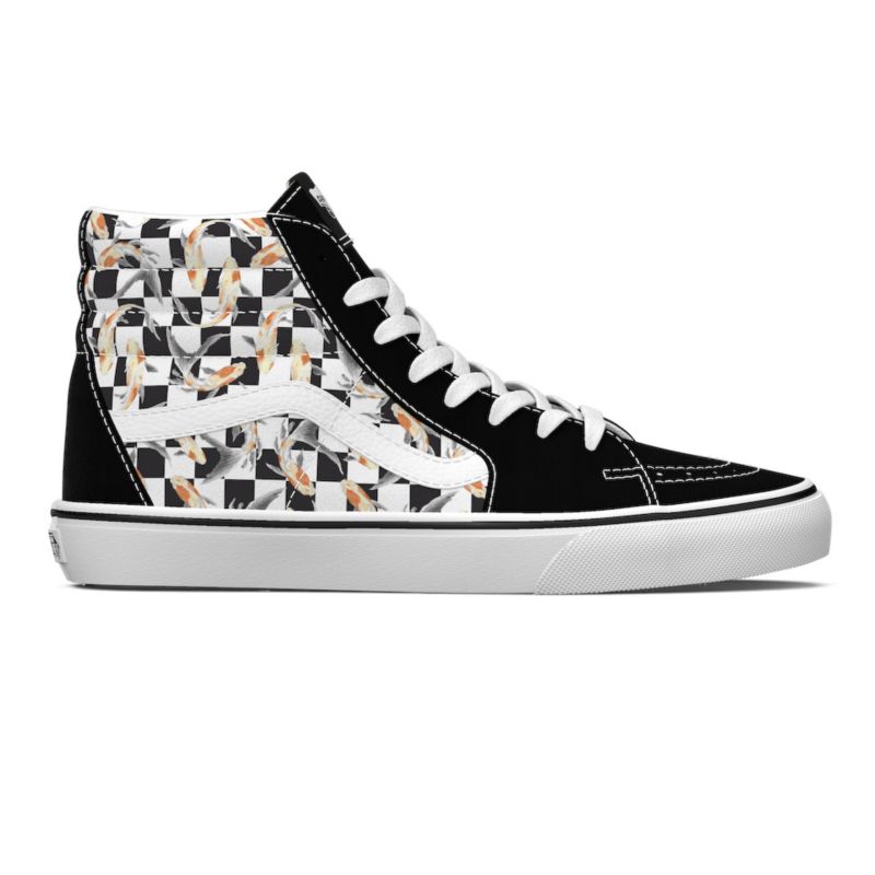 Altos Vans Sk8 Hombre Negros Blancos | Mexico-BMJ463517