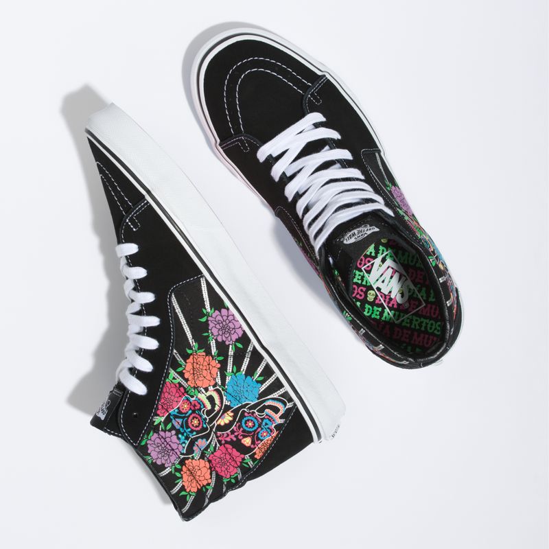 Altos Vans Sk8 Hombre Negros Blancos | Mexico-HPB258391