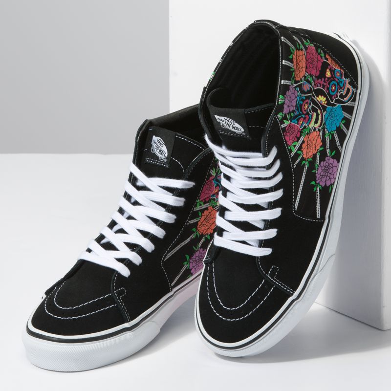 Altos Vans Sk8 Hombre Negros Blancos | Mexico-HPB258391