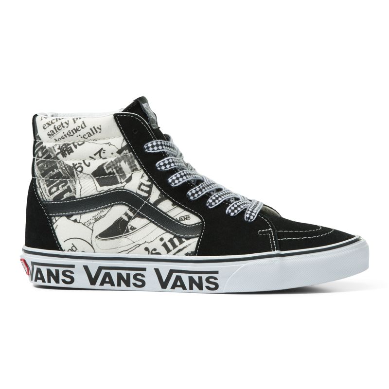 Altos Vans Sk8 Hombre Negros Blancos | Mexico-OZY128096