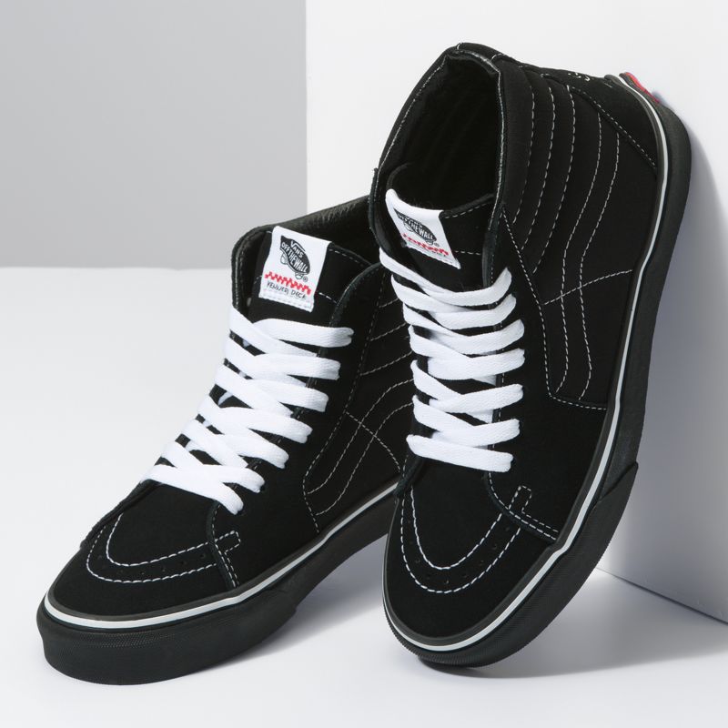 Altos Vans Sk8 Hombre Negros Blancos | Mexico-WJY034875