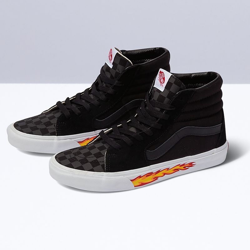 Altos Vans Sk8 Hombre Negros | Mexico-YGK259137