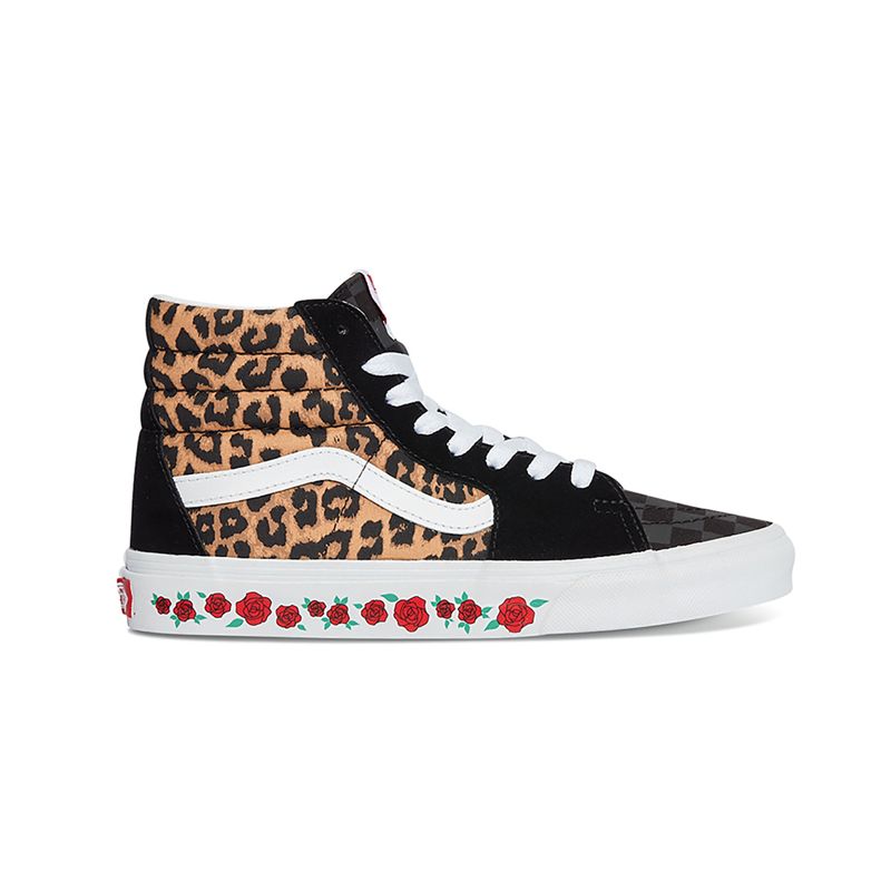 Altos Vans Sk8 Mujer Leopardo Rosas | Mexico-CZA102753