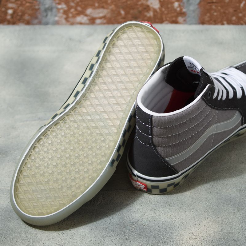 Altos Vans Skate Sk8 Hombre Grises | Mexico-VEY706412