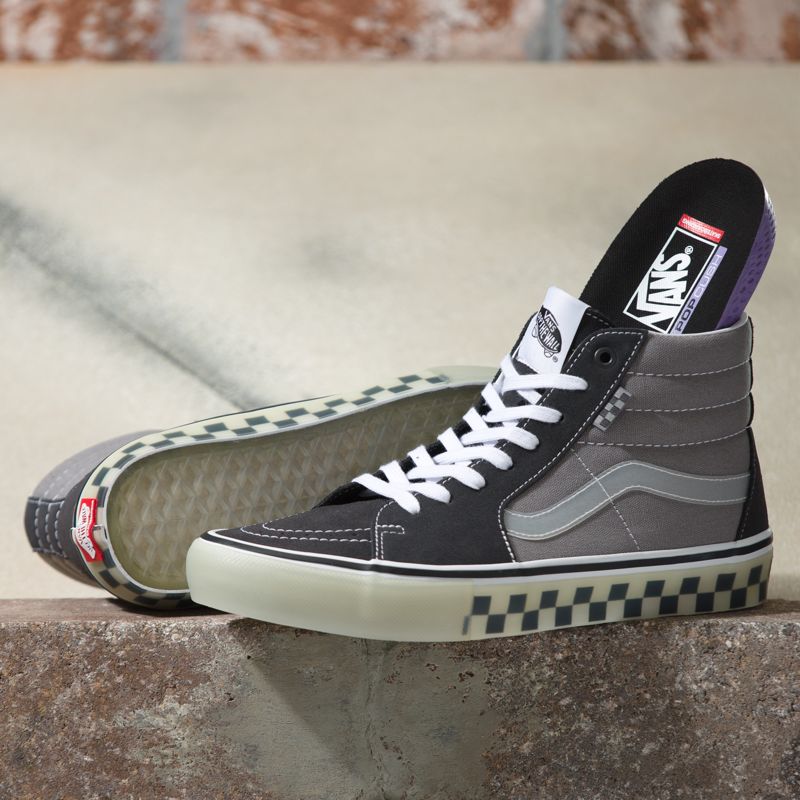 Altos Vans Skate Sk8 Hombre Grises | Mexico-VEY706412