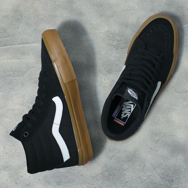 Altos Vans Skate Sk8 Hombre Negros | Mexico-UQG697321