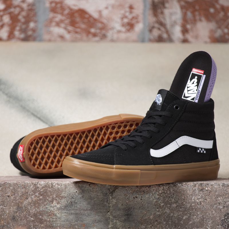 Altos Vans Skate Sk8 Hombre Negros | Mexico-UQG697321