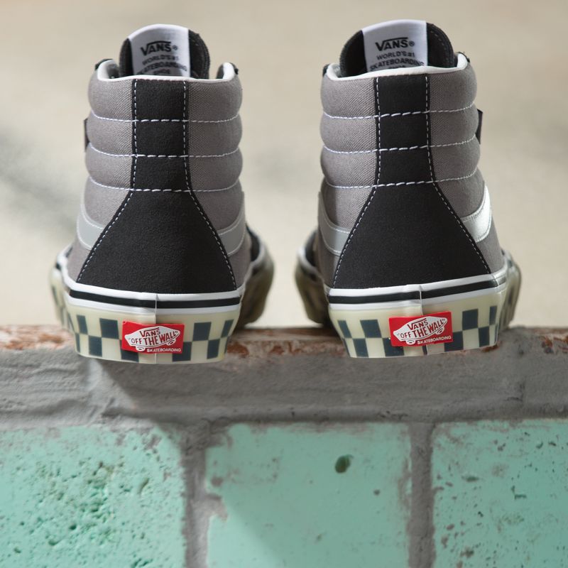 Altos Vans Skate Sk8 Mujer Grises | Mexico-WIN246178