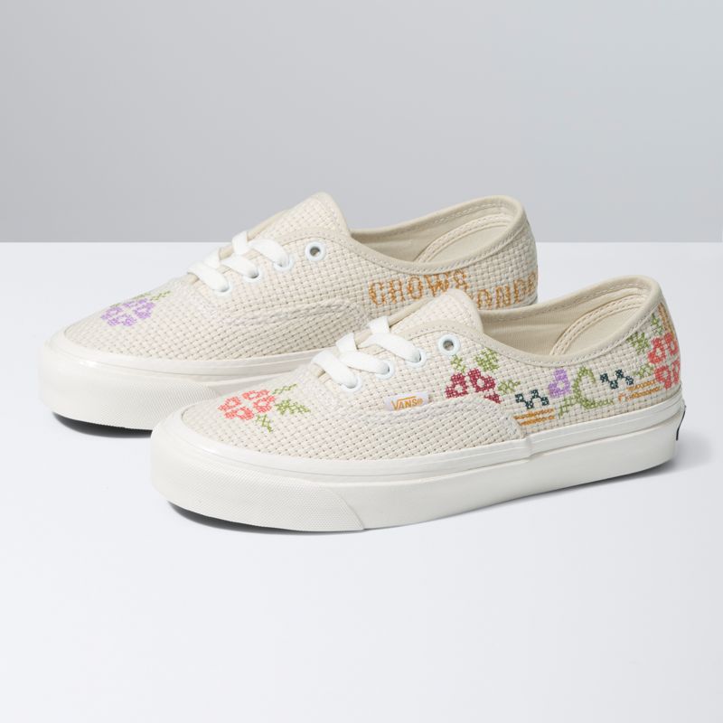 Bajos Vans Authentic 44 DX Hombre Blancos | Mexico-MAT891240