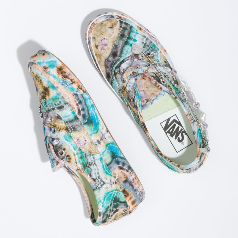 Bajos Vans Authentic 44 DX Mujer Blancos Negros | Mexico-BKX758092