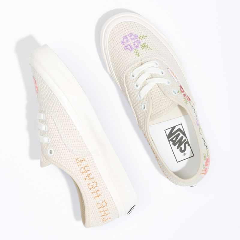 Bajos Vans Authentic 44 DX Mujer Blancos | Mexico-IEU257093