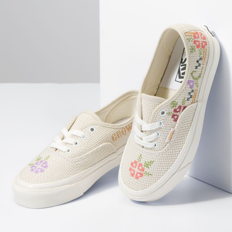 Bajos Vans Authentic 44 DX Mujer Blancos | Mexico-IEU257093