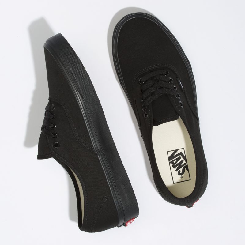 Bajos Vans Authentic Anchos Hombre Negros | Mexico-ADE082564