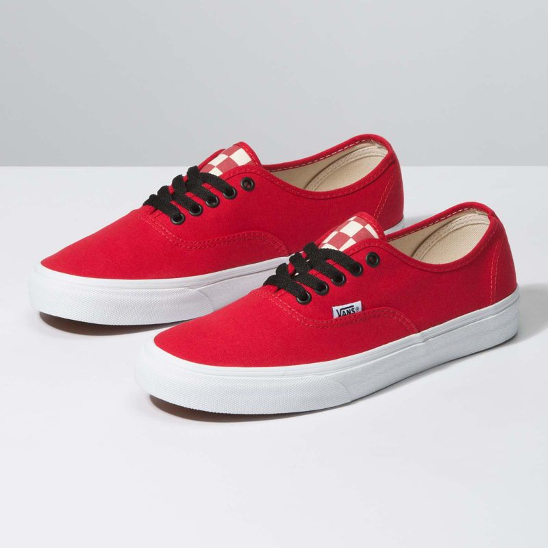 Bajos Vans Authentic Anchos Hombre Rojos | Mexico-POX412830