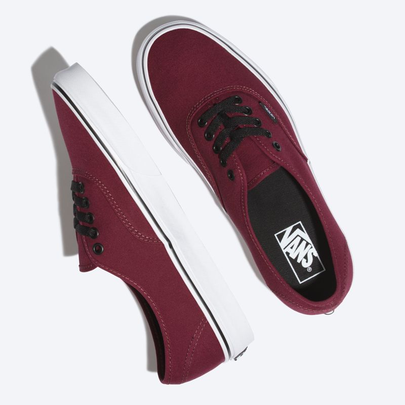 Bajos Vans Authentic Hombre Azul Rey Rojos Negros | Mexico-XHO791056