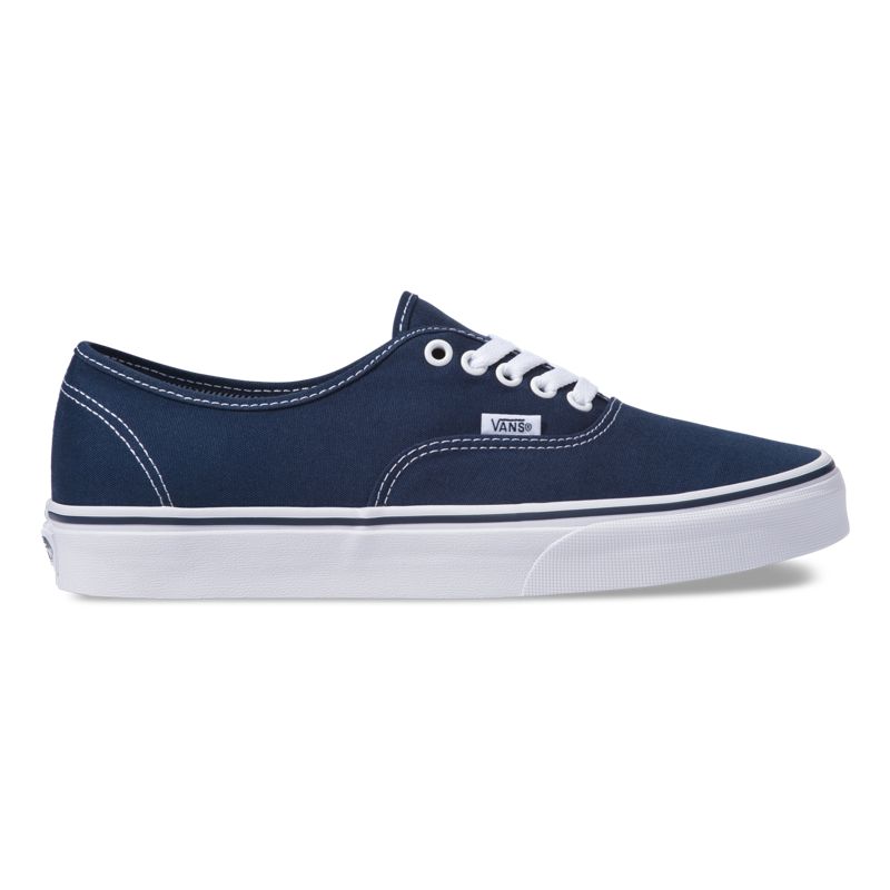 Bajos Vans Authentic Hombre Azules Blancos | Mexico-EUT349265