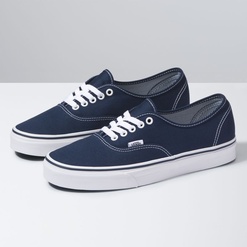 Bajos Vans Authentic Hombre Azules Blancos | Mexico-EUT349265