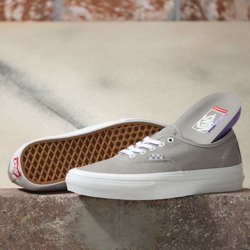 Bajos Vans Authentic Hombre Grises | Mexico-KRA457130