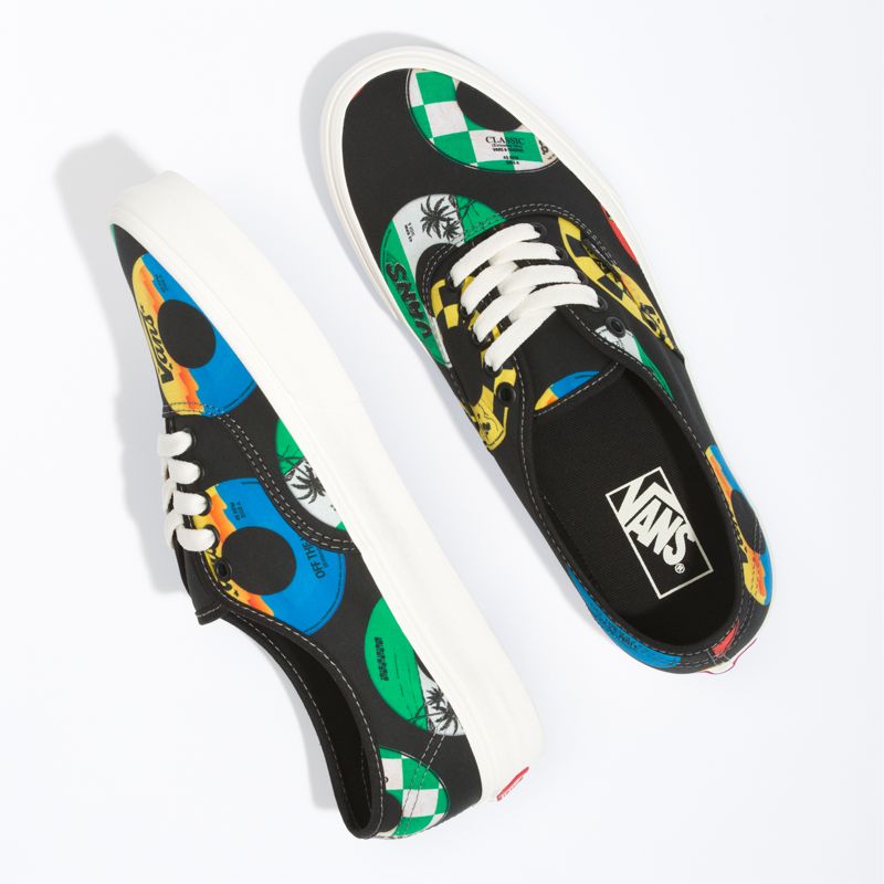 Bajos Vans Authentic Hombre Negros Multicolor | Mexico-GNE490127