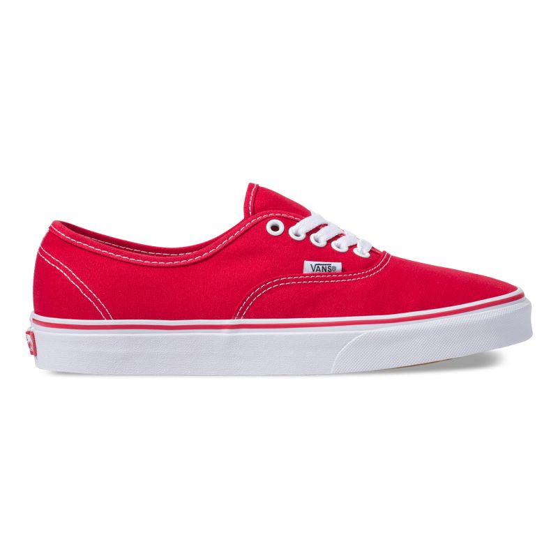 Bajos Vans Authentic Hombre Rojos | Mexico-UQR907621