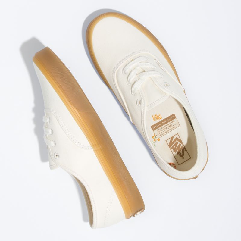 Bajos Vans Authentic Mujer Blancos | Mexico-VFH418695