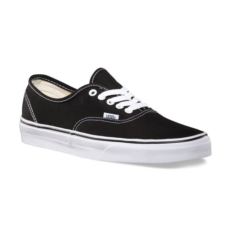 Bajos Vans Authentic Mujer Negros | Mexico-EVG195076