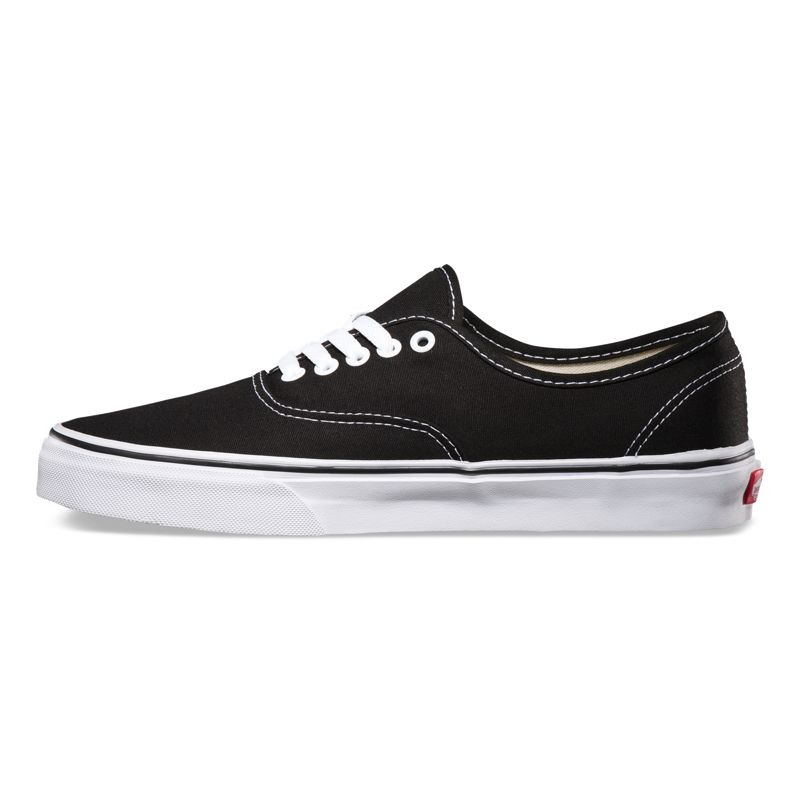 Bajos Vans Authentic Mujer Negros | Mexico-EVG195076