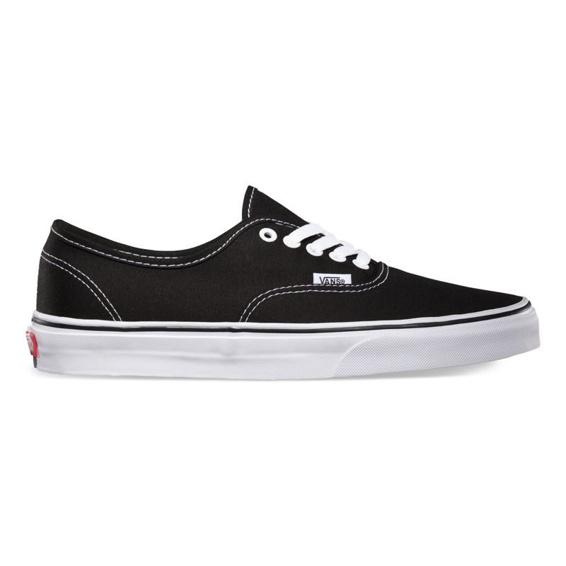 Bajos Vans Authentic Mujer Negros | Mexico-EVG195076