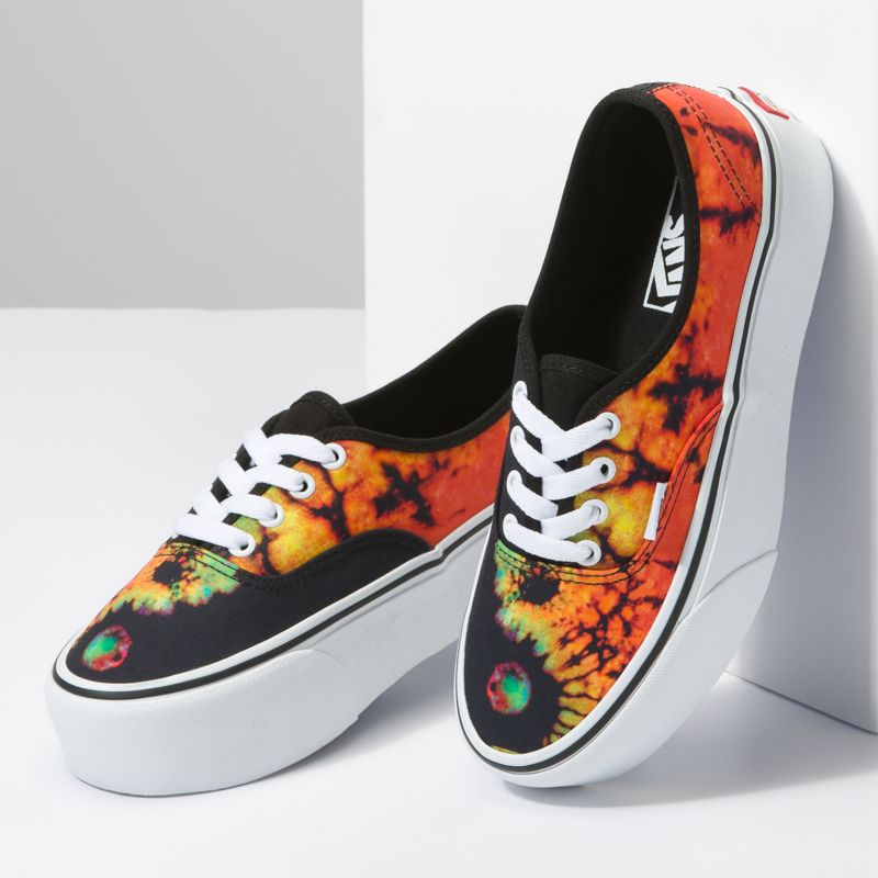 Bajos Vans Authentic Stackform Mujer Negros Multicolor | Mexico-DBE503198