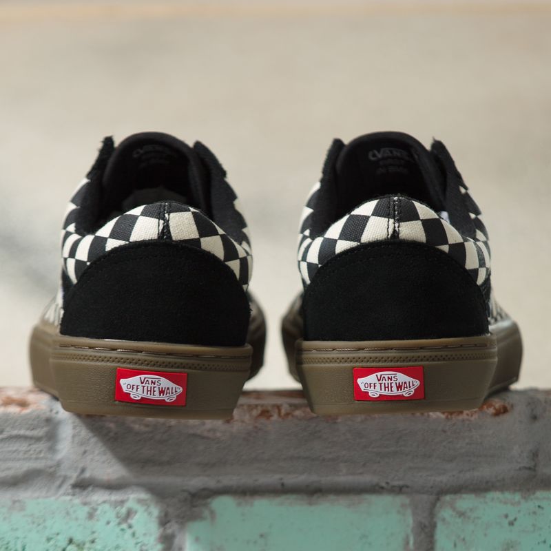 Bajos Vans Checkerboard BMX Old Skool Hombre Negros | Mexico-IHF406528